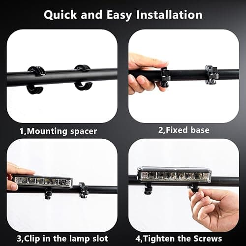 OFFBONDAGE Bike Light Bar for Ebike, Super Bright Front Light Rechargeable Battery, IPX5 Waterproof, 5 Modes Bicycle Headlight for Mountain Bike, Night Riding, Cycling thumbnail 4