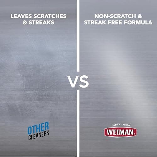 Weiman Stainless Steel Cleaner & Polisher, 30 Ct Wipes, Kitchen Appliance | Anti Fingerprint, Tetrachloroethylene (PCE) Free, Removes Water Spots & Grease, No Streaks or Residue, Metal Polish, Chrome, thumbnail 7