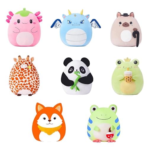 PLAYNICS Large Frog Plush Pillow Stuffed Animal Toy,Big Size Cute Soft Toys 13" Fat Kawaii Hugging Pillows Cuddle Huggable Plushie,Gift for Kids thumbnail 7