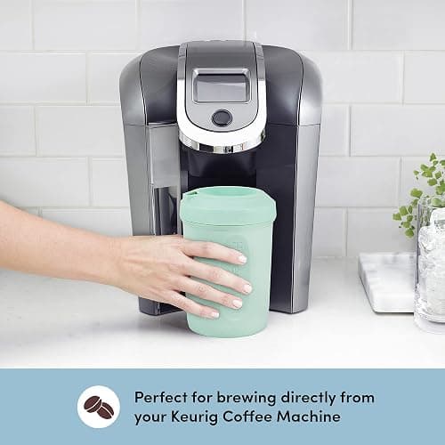 HyperChiller HC2M# Patented Iced Coffee/Beverage Cooler, NEW, IMPROVED,STRONGER AND MORE DURABLE! Ready in One Minute, Reusable for Iced Tea, Wine, Spirits, Alcohol, Juice, 12.5 Oz, Spearmint thumbnail 4