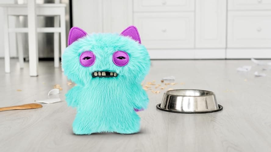 Fuggler Butt Ugly Pets 9-inch Series 1 by ZURU, Funny Ugly Monster Plush Toy (Yawper Cat, Mr Buttons Rabbit) thumbnail 2