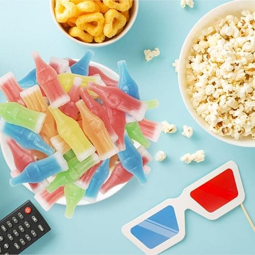Wax Bottle Candy, 8 OZ Bag (½ LB), Retro Nostalgic Candies with Fruity Liquid Center, TikTok Trend Snack, Assorted Colors and Flavors, Heat Sealed for Freshness, Perfect for Parties and Gifts thumbnail 4