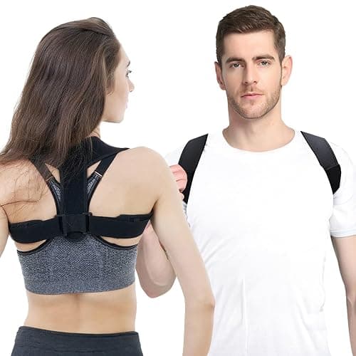HLOES Posture Corrector for Women and Men,Adjustable Upper Back Brace, Breathable Back Support straightener, Providing Pain Relief from Lumbar, Neck, Shoulder, and Clavicle, Back. thumbnail 7