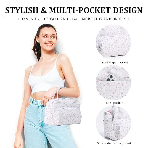 MEXS Insulated Lunch Bag for Women Men Large Reusable Lunch Box Adult Leakproof Portable Cooler Tote Bags for Work Picnic thumbnail 3