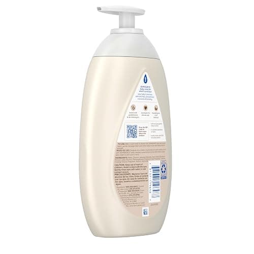 Johnson's Skin Nourishing Baby Lotion, Vanilla & Oat Scents, Hypoallergenic Baby Body Lotion for 72 Hour Hydration Until Baby's Next Bath Moisturizes & Protects from Dryness, 16.9 fl. oz thumbnail 8