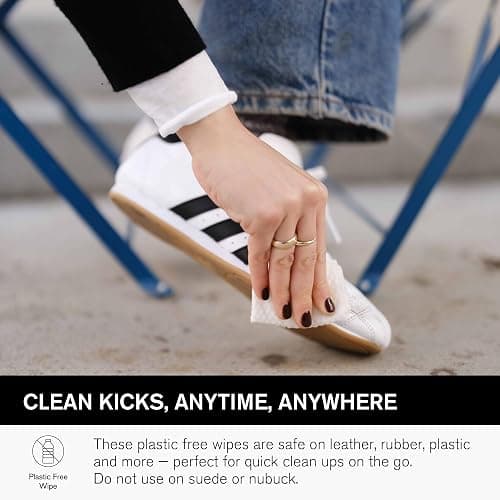 Jason Markk Plant-Based Quick Wipes, Shoe Cleaner, 30 Pack, Individually Packed, Sneaker Care, Ideal for Footwear, Safe for Leather, Rubber, Plastic, and More thumbnail 4