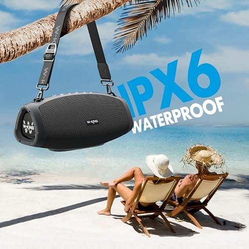 W-KING Bluetooth Speaker Loud, 120W Max Portable Speakers Bluetooth Wireless, IPX6 Waterproof Party Large Speaker Outdoor Boombox Subwoofer*2, 70W Triple Passive Radiator-42H Deep Bass, TF, AUX, EQ thumbnail 4