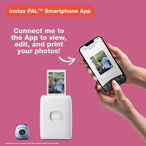 FUJIFILM INSTAX PAL Digital Camera (Portable Digicam Point and Shoot Camera, App Enabled, Print Compatible with Instax Link Printers, Instax Hybrid Cameras), Pistachio Green thumbnail 3