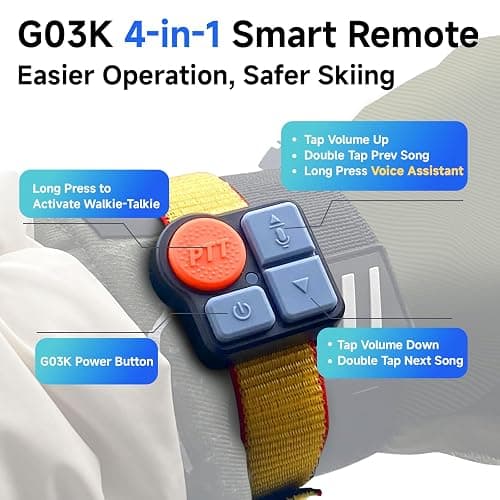 SKIWARRIOR Multifunctional Smart Bluetooth Ski Goggles with Walkie-Talkie, Anti-Fog Zeiss Lens, Music & Call Function thumbnail 4