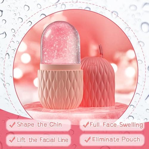 WishesMar Ice Roller for Face and Eyes Ice for Facial and Neck - Effectively Puffiness Relief, Self Skin Care, Sunburn Repair Massage Cube Skincare Beauty Tool for Shrink Pores thumbnail 4