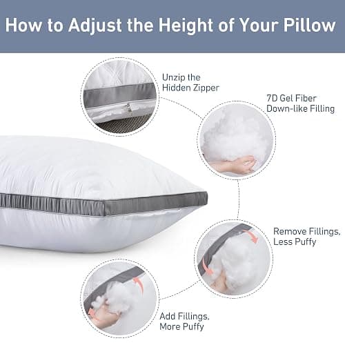 Leeden Body Pillow Insert 20 x 54 for Side Sleepers White Support | Soft polyester padding delivers full-body support for side sleepers, maternity rest, reading and daily relaxation. thumbnail 5