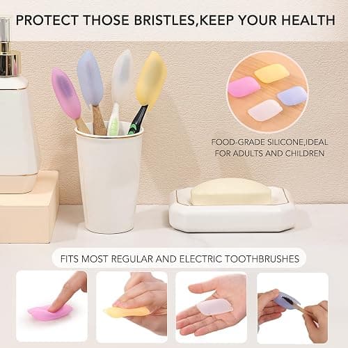 Muslish 21 Pack Travel Bottles for Toiletries, Leak-Proof TSA Compliant Silicone Travel Size Containers for Shampoo and Conditioner, BPA Free with Toiletry Bag (Cream) thumbnail 5