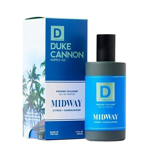 Duke Cannon Proper Cologne Midway | Men's Eau de Parfum | Citrus and Cedarwood | Fresh, Woodsy, Long-Lasting Scent | 1.7 fl oz - Image 1