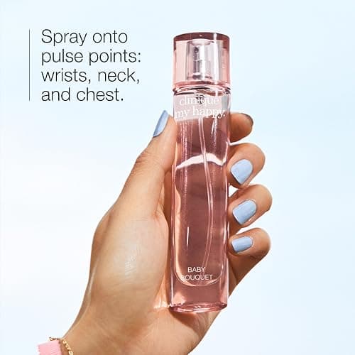 Clinique My Happy Fragrance Spray | Cocoa & Cashmere, Baby Bouquet, Cookies & Kisses, Indigo Mist, Lily of the Beach, Peony Picnic | Perfumes for Women thumbnail 4