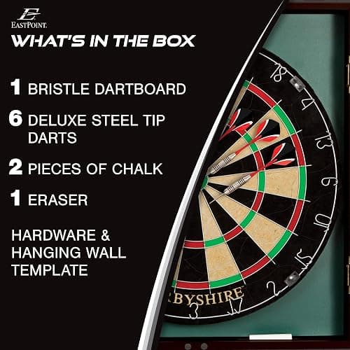 EastPoint Sports Belmont Bristle Dartboard and Cabinet Set thumbnail 2