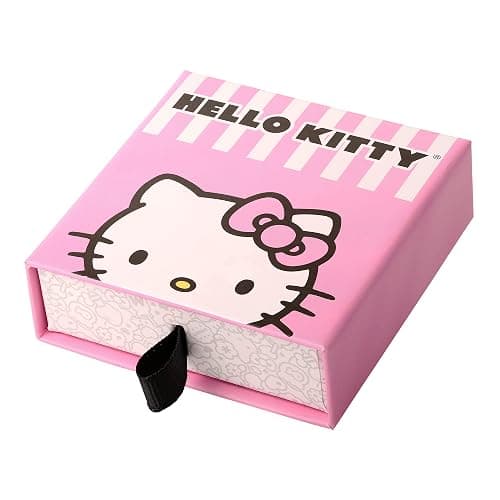 Sanrio Hello Kitty Womens Clear Crystal Stud Earrings - Silver Plated Hello Kitty Earrings Officially Licensed thumbnail 6