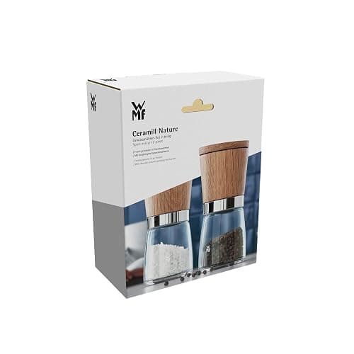 WMF Ceramill Natura - Juego 2 molinillos, Madera 13,8 cm Ø 6 cm, Molinillo de sal y pimienta, Molinillo de cerámica para Especias thumbnail 16