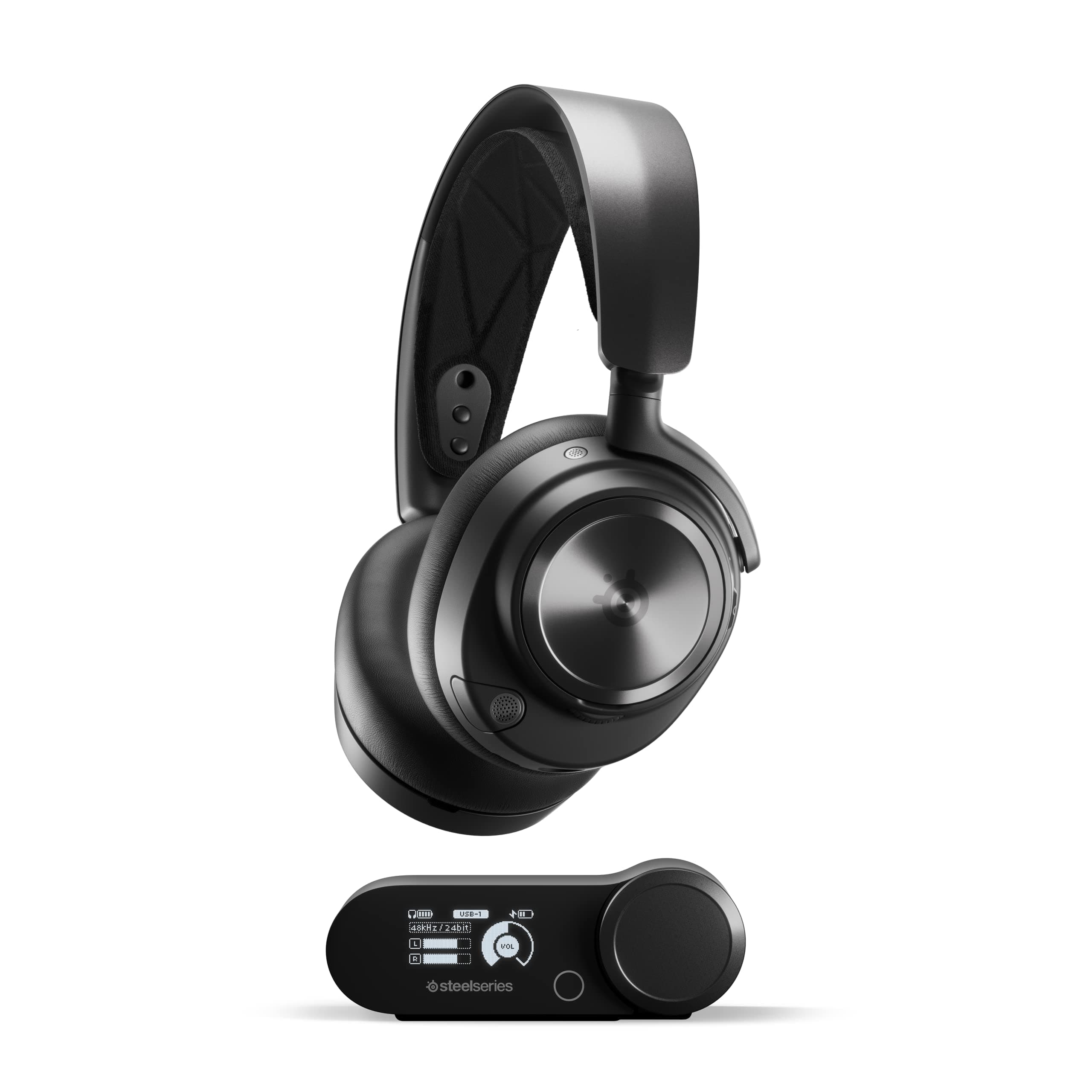 SteelSeries Arctis Nova Pro X Wired Multi-System Gaming Headset - Xbox, PC, PlayStation & Switch - 360° Spatial Audio - Hi-Res GameDAC Gen 2 - AI-Powered Noise-Cancelling ClearCast Gen 2 Microphone - Image 1