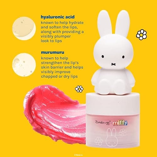 The Crème Shop Miffy Tinted Lip Balm with HA and Murumuru- Rare Rose thumbnail 4