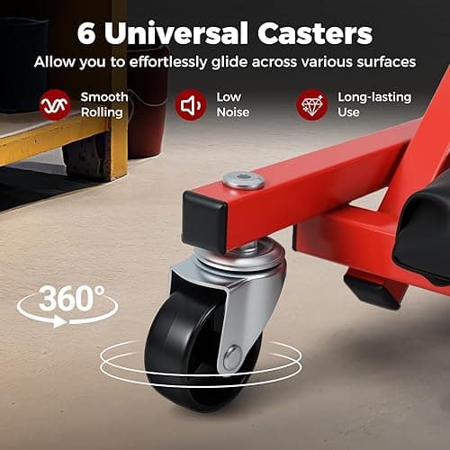 COSTWAY 2-in-1 Folding Car Creeper and Seat, 37 Inch/40 Inch Padded Mechanics Creeper Stool with 6 Rotatable Wheels, Rolling Garage Work Crawler Board Bench, 150kg/160kg Capacity (37”, 150kg, Black) thumbnail 6