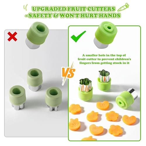 Mactoou Kids Kitchen Knives, 27 Pieces Kids Knife for Real Cooking, Toddler Safe Knives Set with Plastic Knife, Crinkle Cutter for 2 3 4 5 6 7 8 9 10+ Year Old Boys Girls thumbnail 5