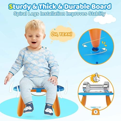 Kikidex Magnetic Drawing Board, Toddler Girl Toys for 1-2 Year Old, Doodle Board Pad Learning and Educational Toys for 1 2 3 Year Old Baby Kids Birthday Gift(Light Blue) thumbnail 6