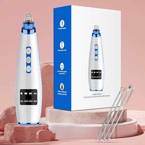 Blackhead Remover Pore Vacuum Upgraded Facial Pore Cleaner Electric Comedone Whitehead Extractor Tool-5 Suction Power,5 Probes,USB Rechargeable thumbnail 7