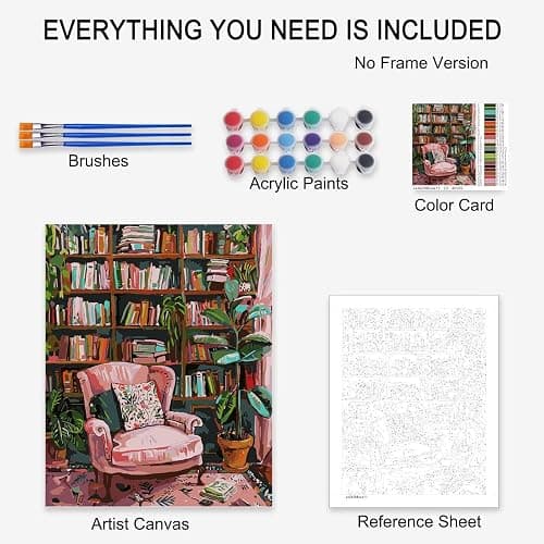 Aihonmin Capybara Christmas Paint by Number for Adults Beginner Christmas Animals Paint by Number Kit on Canvas Snowy Pictures DIY Paintwork Home Wall Decoration 16x20 Inch (Frameless) thumbnail 5