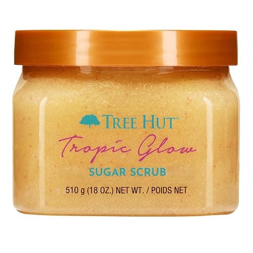Tree Hut Tropic Glow Body Scrub, Exfoliating & Hydrating Sugar Scrub with Shea Butter & Essential Oils, Smooth Skin, Body Exfoliator For All Skin Types, Self Care Gifts for Women, Vegan, 18 Oz - Image 1