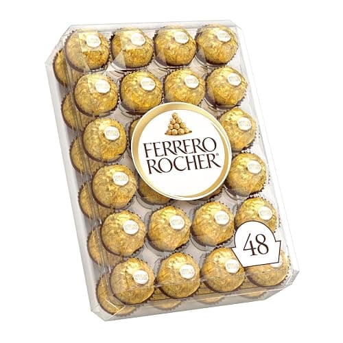 FERRERO ROCHER Fine Hazelnut Milk Chocolate Gift Box; 48 Count; Ideal Hostess Gift; 600g thumbnail 4