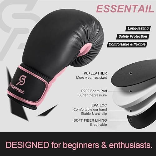 SAEEPABUL S200 Boxing Gloves for Men and Women Suitable for Boxing Kickboxing Mixed Martial Arts Maui Thai MMA Heavy Bag Fighting Training thumbnail 2