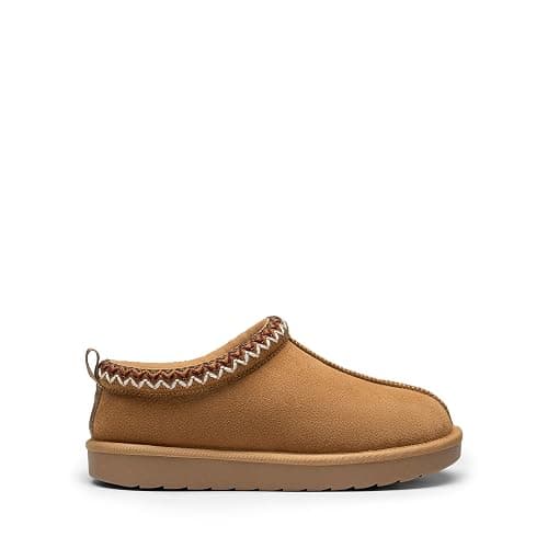 DREAM PAIRS Women's Fuzzy Cozy Slippers Genuine Suede Indoor Outdoor Fluffy Home Comfy Winter Slip On Cute Warm Memory Foam Furry Shoes FuzzyEasy - 9 - Chestnut thumbnail 2