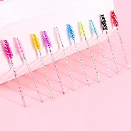 Exacoo 500pcs Eyebrow Brush Lash Spoolies for Eyelash Extensions Eyelash Brush Comb Disposable Mascara Wands Eye Lash Brush Eyebrow Spoolie thumbnail 7