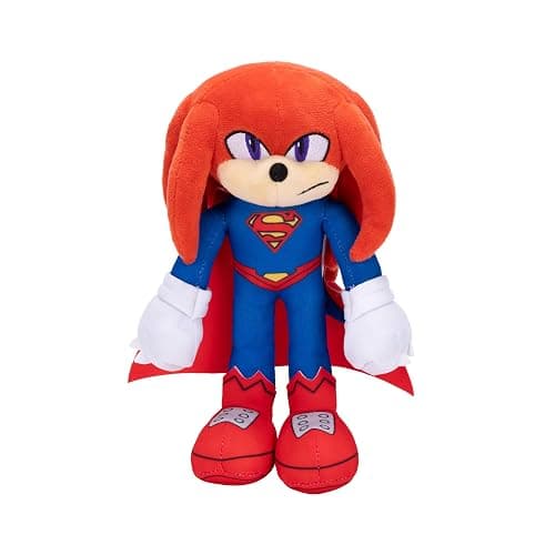 Sonic The Hedgehog DC Comics Shadow as Batman and Knuckles as Superman 9” Plush 2-Pack thumbnail 8