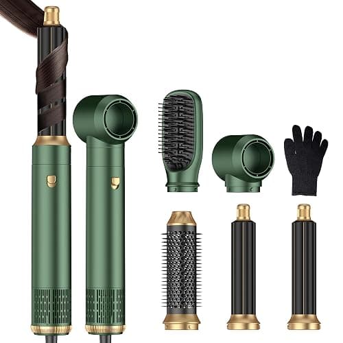 Hair Dryer Brush,5 in 1 Professional Hot Air Styler & Blow Dryer Brush,Powerful Air Curling Wrap Styler,Multi Hair Stylerfor Curling Volumizing Straightening Styling - Image 1
