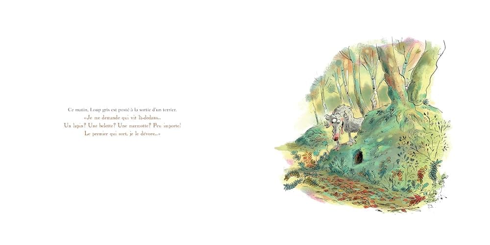 Loup gris sous la terre thumbnail 2