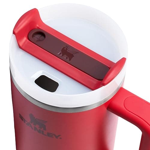 STANLEY Quencher H2.0 Tumbler with Handle and Straw 40 oz | Flowstate 3-Position Lid | Cup Holder Compatible for Travel | Insulated Stainless Steel Cup | BPA-Free | Chili Red thumbnail 2