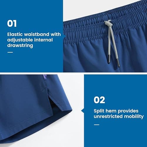 maamgic Gym Shorts for Men 7 inch Inseam with Liner Stretch 2 in 1 Workout Shorts Men Quick Dry Athletic Running Shorts thumbnail 6