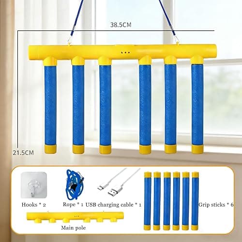 Shelprojsu Reflex Drop Sticks Challenge Game, 3 Adjustable Catching Falling Sticks Game, Hand Eye Coordination Training Game, Reaction Time Training Hand Speed Challenge Game thumbnail 4