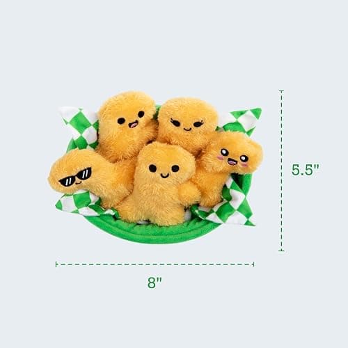 Emotional Support Dino Nuggies by Relatable, Cuddly Stuffed Animals and Dinosaur Toys, Great Gift Ideas for Loved Ones of All Ages, Includes 5 Dinosaur Plushies with Carrying Basket thumbnail 2