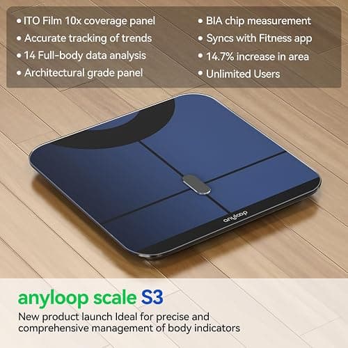anyloop Smart Scale for Body Weight and Fat Percentage, Accurate Weight Scale Bathroom Scale Large LED Display Body Fat Scale, Digital Scale Weighing Scales Bluetooth 400lb thumbnail 9