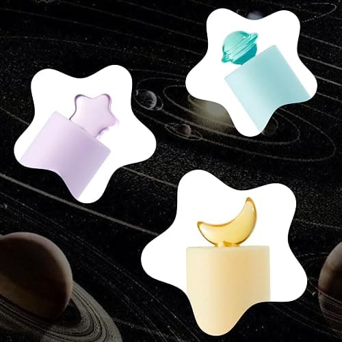 Kaco FIRST Gel Pens Cute Stationery Black Ink 3 Pieces, 0.5 mm Fine Point, Aesthetic Cute Star Pens for Journaling (Planet Series) thumbnail 7