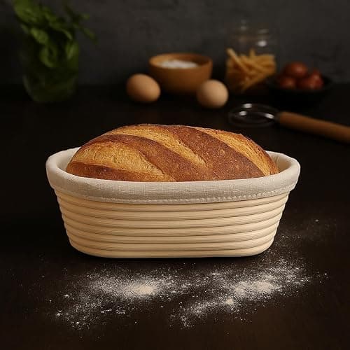 Saint Germain Bakery 10-Inch Oval Banneton Proofing Basket with Liner thumbnail 7