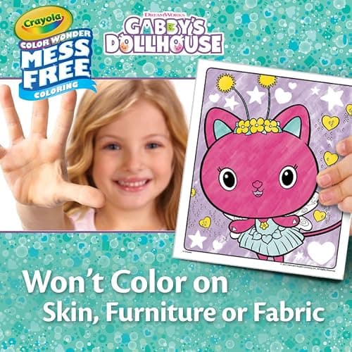 Crayola Gabbys Dollhouse Color Wonder Activity Set, Mess Free Coloring Pages for Toddlers, No Mess Activity, Toys & Gifts for Kids thumbnail 5