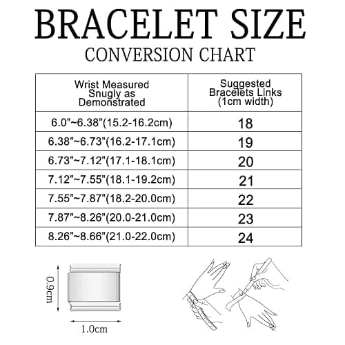 Custom Italian Charm Bracelet, 10/15/20 Personalized Charms in 100+ Designs, Stainless Steel Adjustable Link Bracelet with Tool, Customized Diy Gifts for Women/Men thumbnail 6