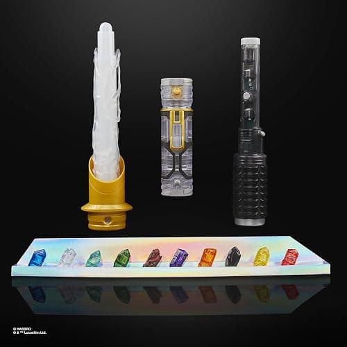 STAR WARS Power Crystal Lightsaber, 7 Colors & 10 Crystals, 50+ Color-Changing Combinations, Lights & Sounds, Toys for Boys & Girls, Kids, Ages 4+ thumbnail 13