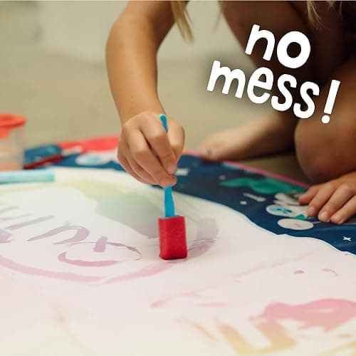 Chuckle & Roar - Aqua Draw Doodle Mat Glow - Water Color Magic Mat - Erase by Letting Mat Dry - Easy Play Anywhere - Ages 3 and Up thumbnail 6