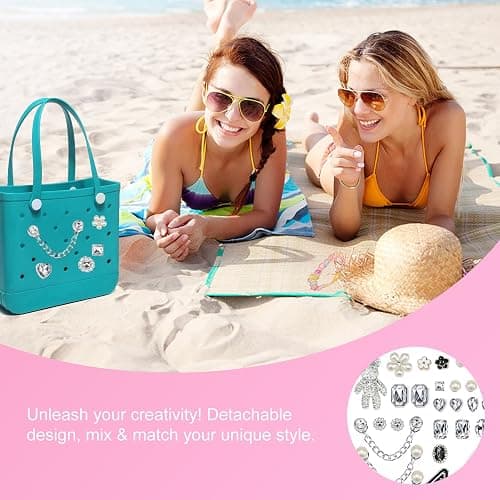 Shoe Charms - 29-Piece Crystal Sparkling Shoe Decorations, Easy to Install, DIY Fashionable Accessories for Shoes, Bracelets, Bags, for All Ages thumbnail 7