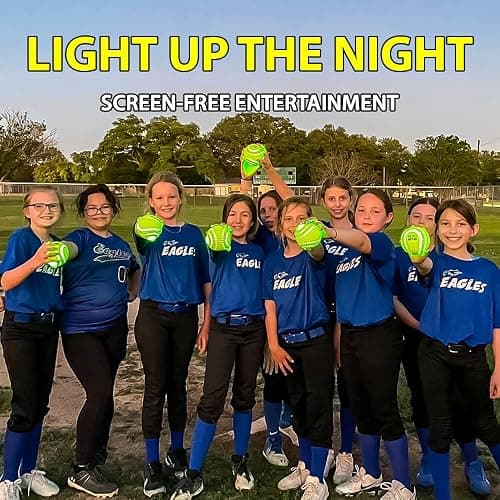 SPARK CATCH Light Up 12" Glow in The Dark Fastpitch Softball for Girls, Teens, and Players (Neon Green) thumbnail 5