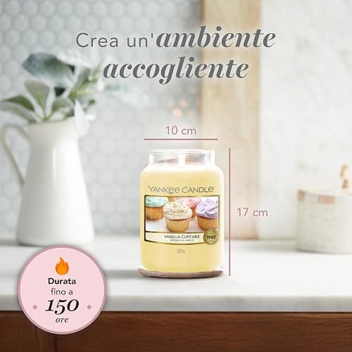 Yankee Candle Candela profumata in giara grande | Cupcake alla vaniglia | Durata Fino a 150 Ore | Regali per donne thumbnail 2